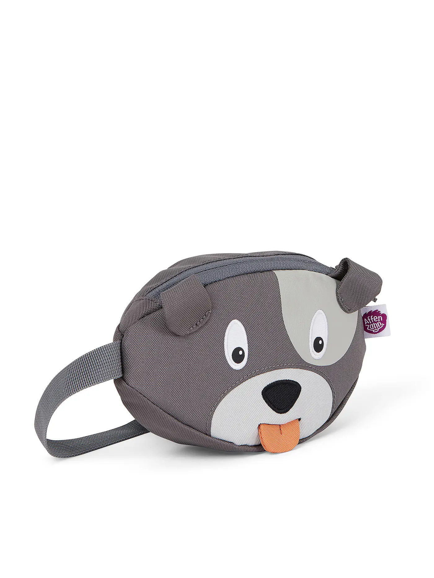 AFFENZAHN | Gürteltasche "Hugo Hund" | grau