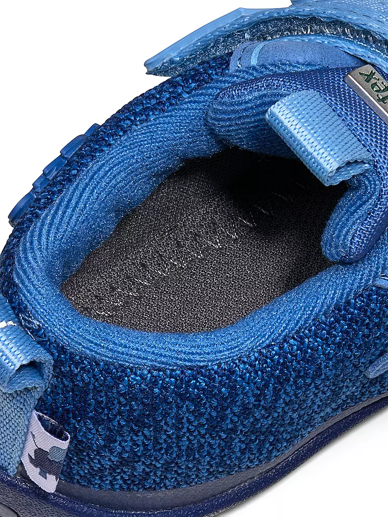 AFFENZAHN | Kinder Barfußschuhe - Übergangsschuhe KNIT HAPPY Elefant | dunkelblau