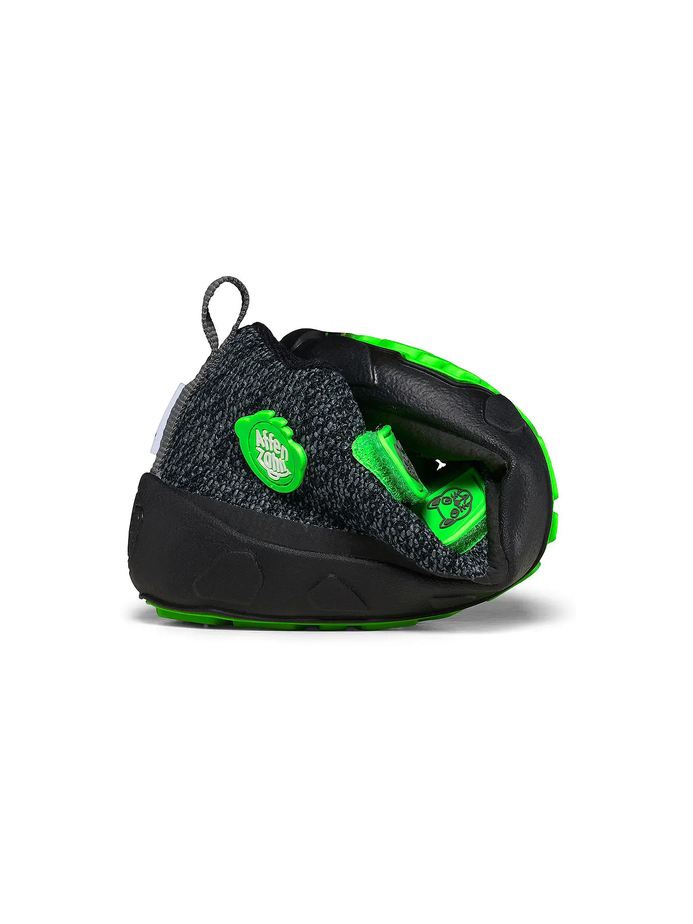 AFFENZAHN | Kinder Barfußschuhe - Übergangsschuhe KNIT HAPPY Panther | schwarz