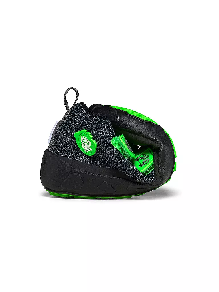 AFFENZAHN | Kinder Barfußschuhe - Übergangsschuhe KNIT HAPPY Panther | schwarz