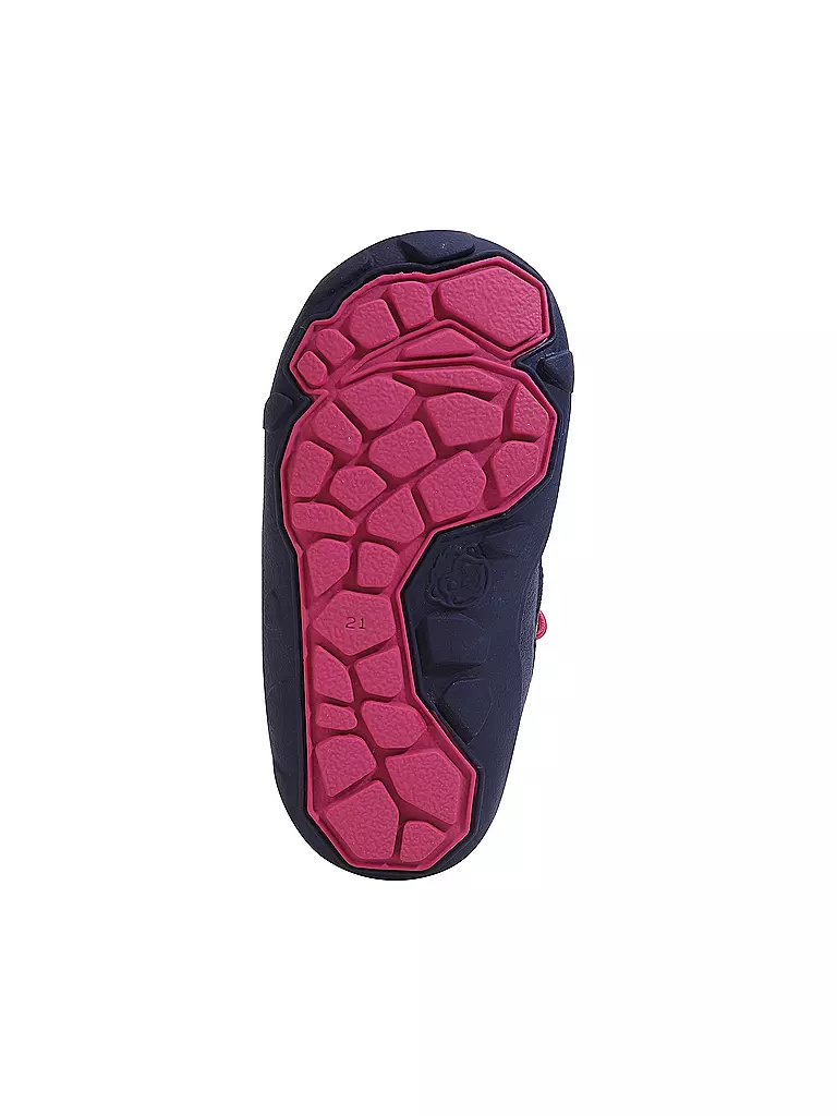 AFFENZAHN | Kinder Barfußschuhe - Stiefel SNOWY Flamingo | lila