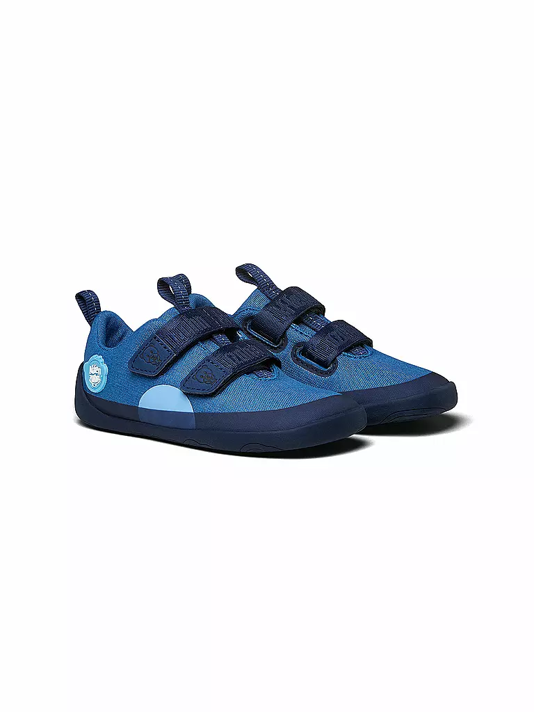 AFFENZAHN | Kinder Barfußschuhe Cotton Lucky BÄR | blau