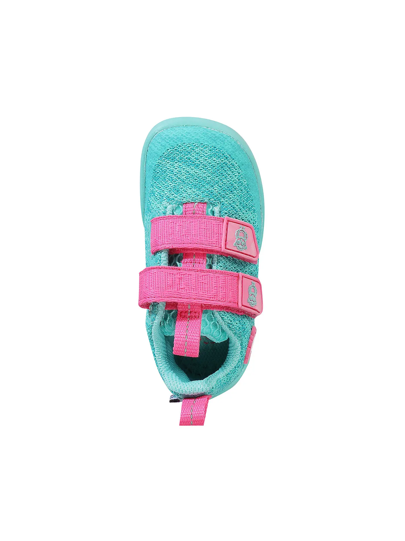 AFFENZAHN | Kinder Barfußschuhe KNIT HAPPY Eule | türkis
