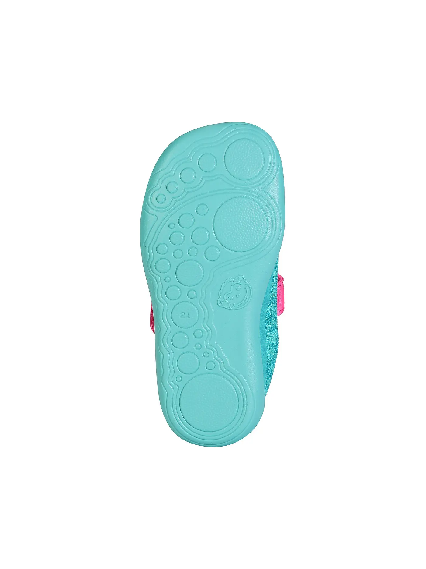 AFFENZAHN | Kinder Barfußschuhe KNIT HAPPY Eule | türkis