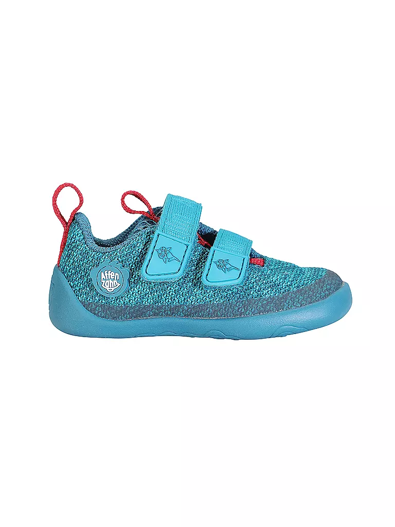 AFFENZAHN | Kinder Barfußschuhe KNIT HAPPY Hai | blau