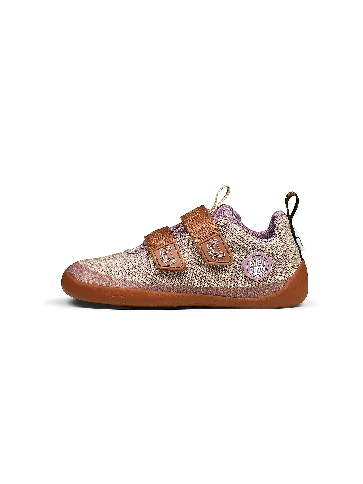 AFFENZAHN | Kinder Barfußschuhe KNIT HAPPY Eule | beige