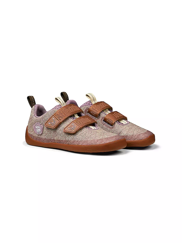 AFFENZAHN | Kinder Barfußschuhe KNIT HAPPY Katze | beige