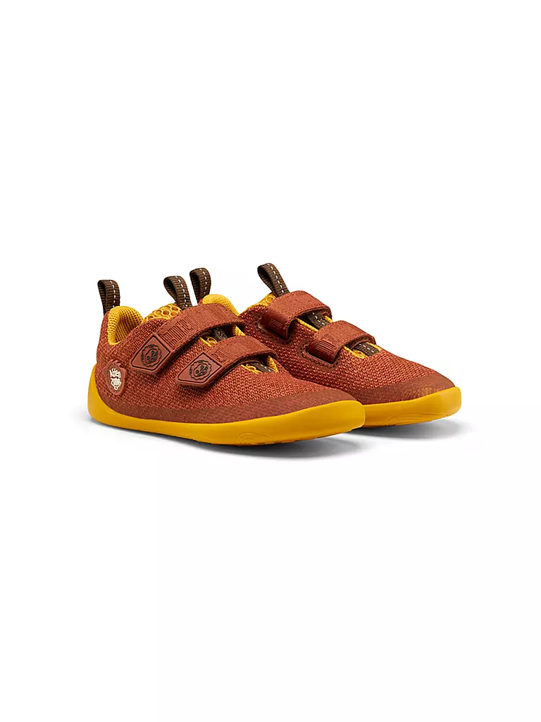 AFFENZAHN | Kinder Barfußschuhe KNIT HAPPY Löwe | braun