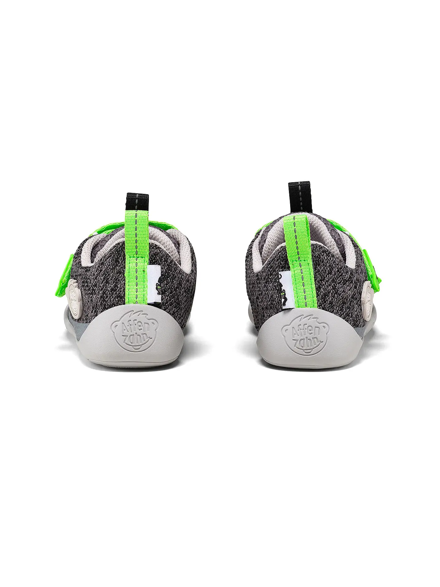 AFFENZAHN | Kinder Barfußschuhe KNIT HAPPY Panther | grau