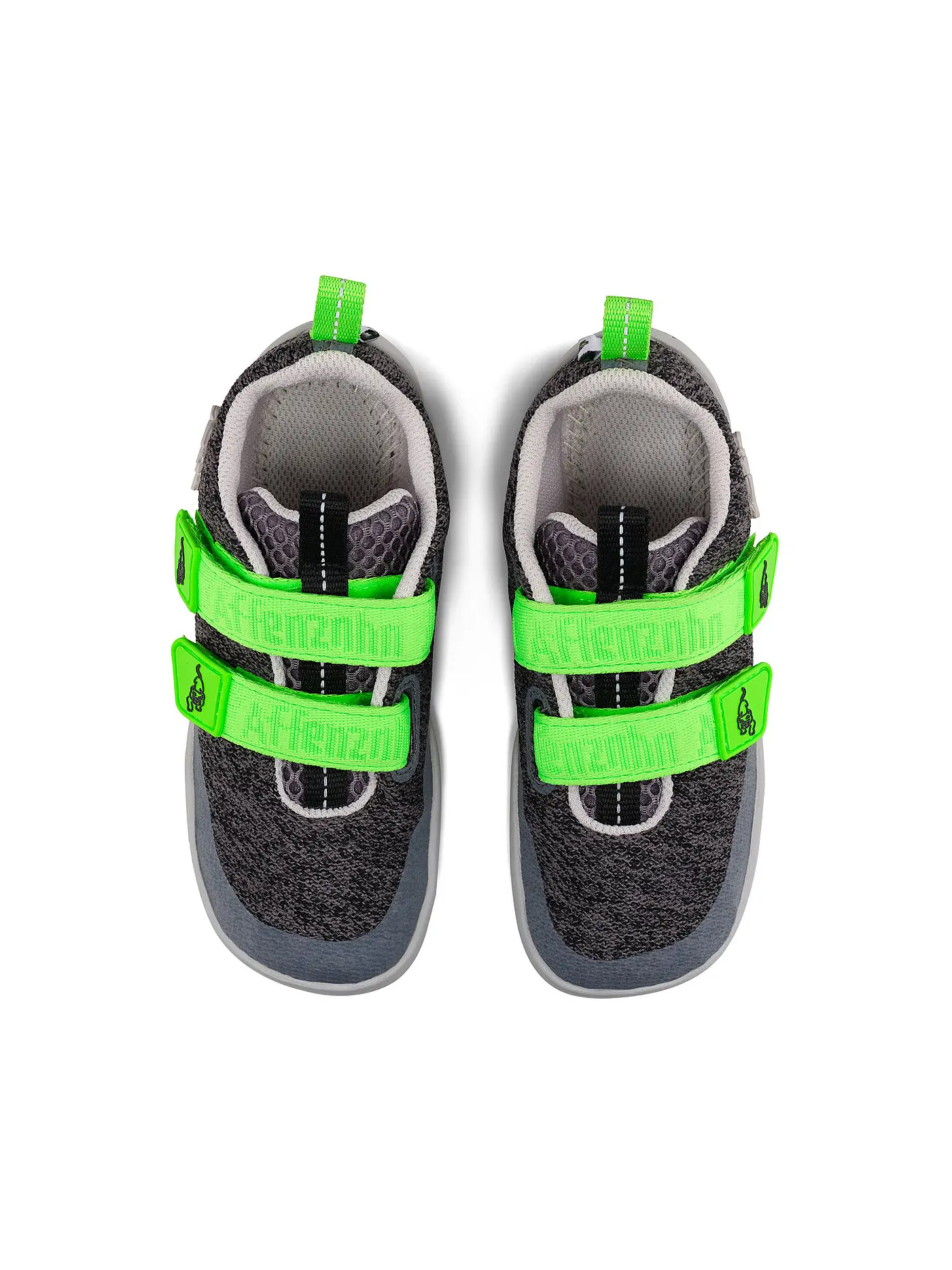 AFFENZAHN | Kinder Barfußschuhe KNIT HAPPY Panther | grau