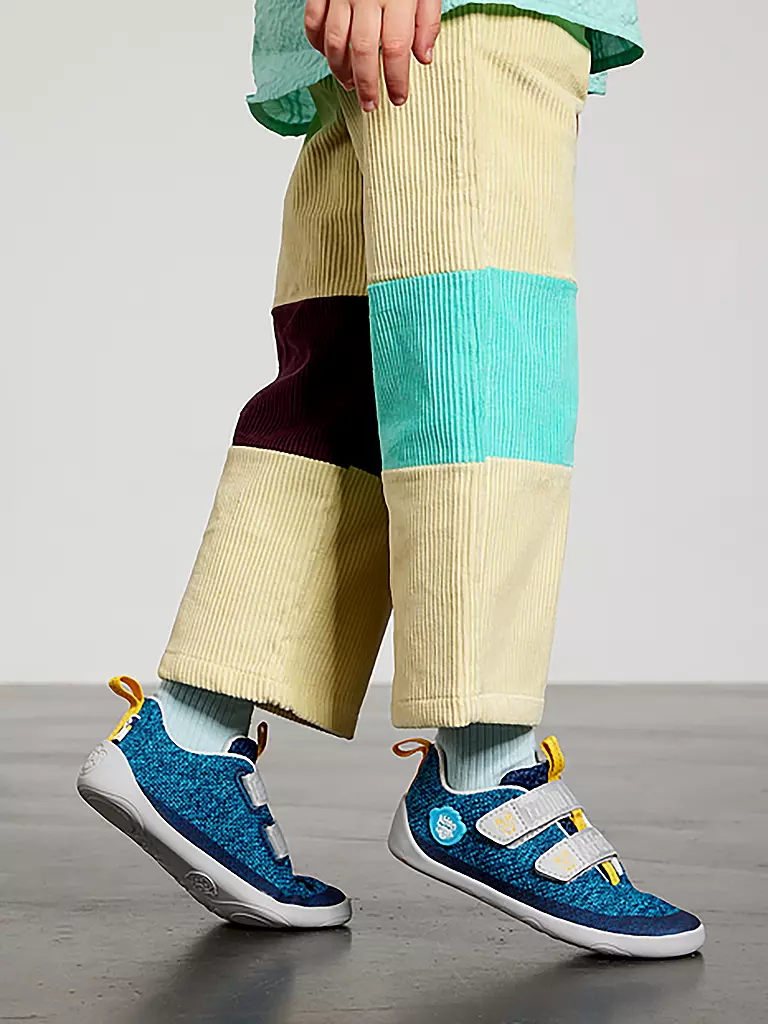 AFFENZAHN | Kinder Barfußschuhe KNIT HAPPY Pinguin | grau
