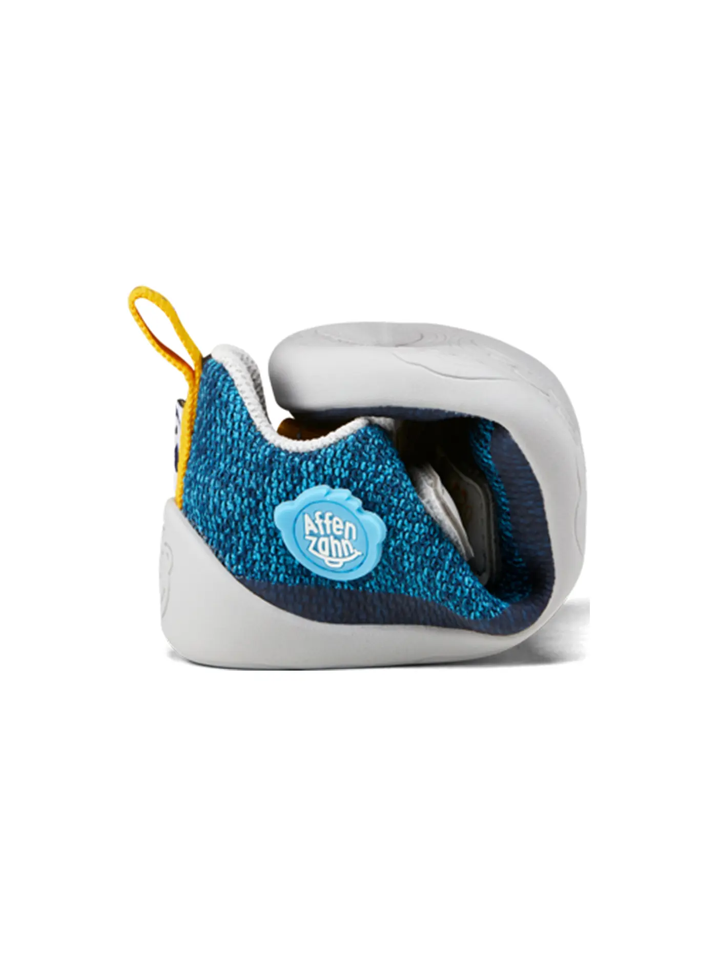 AFFENZAHN | Kinder Barfußschuhe KNIT HAPPY Pinguin | blau