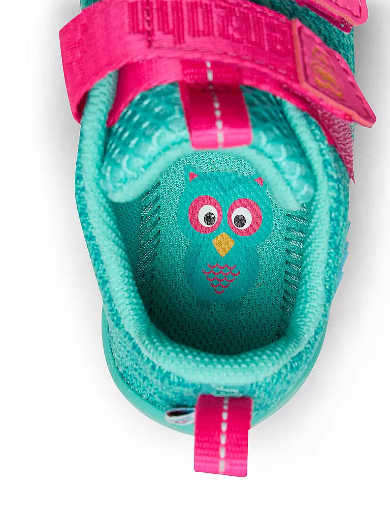 AFFENZAHN | Kinder Barfußschuhe Knit OWL | türkis