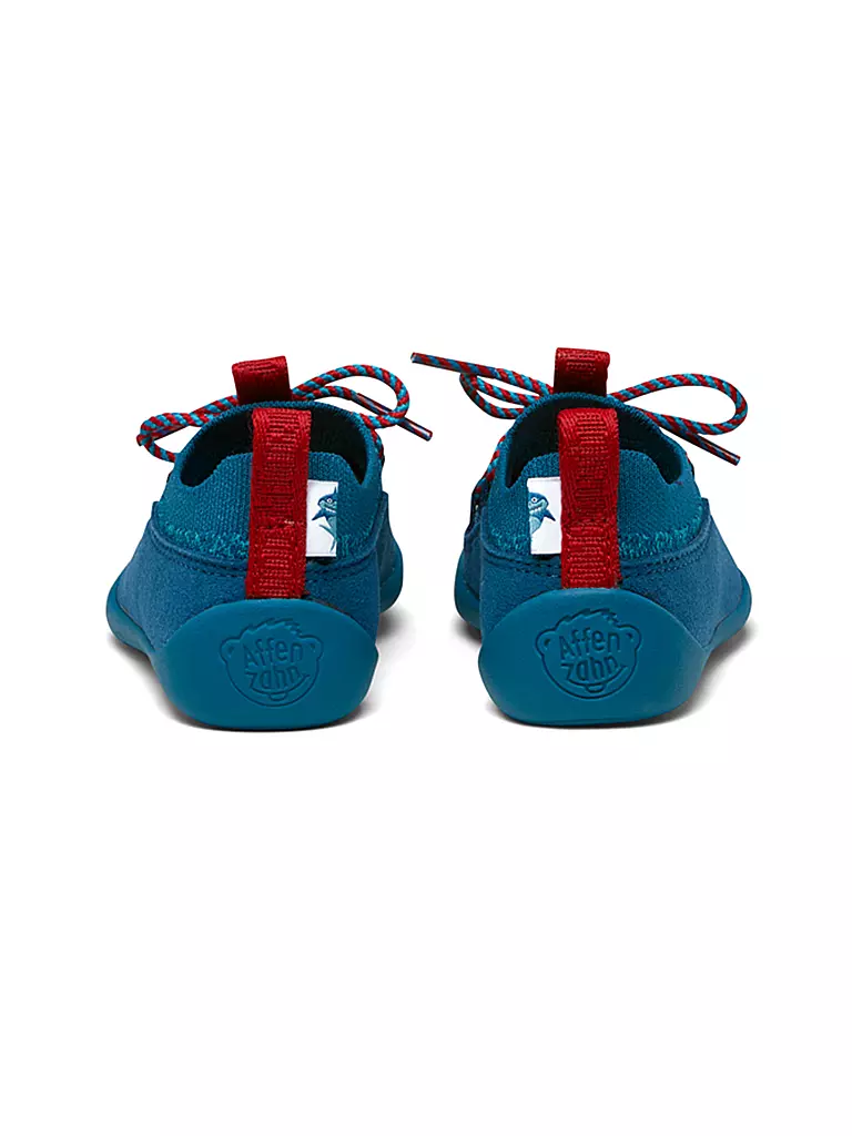 AFFENZAHN | Kinder Barfußschuhe PREWALKER KNIT Hai | blau