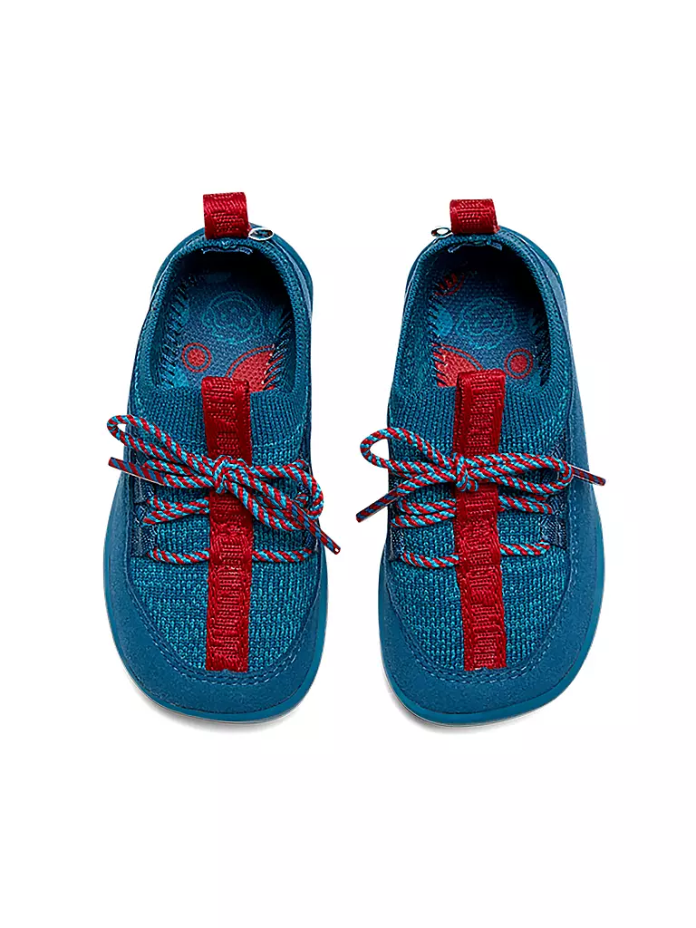 AFFENZAHN | Kinder Barfußschuhe PREWALKER KNIT Hai | blau