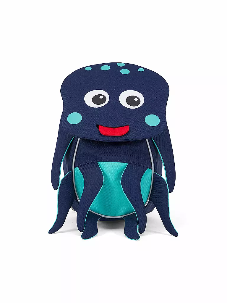 AFFENZAHN | Kinder Rucksack  Kleine Freunde - Oliver Octopus | blau