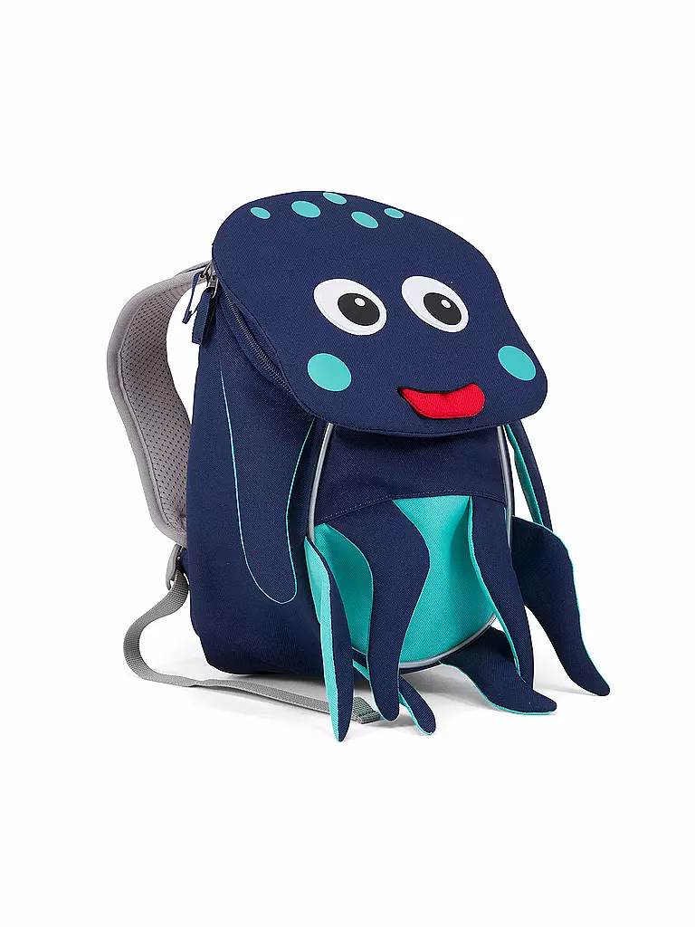 AFFENZAHN | Kinder Rucksack  Kleine Freunde - Oliver Octopus | grün
