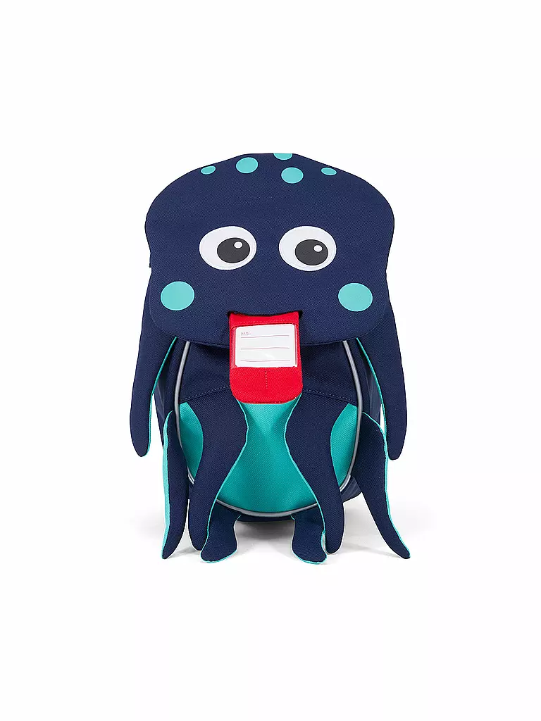 AFFENZAHN | Kinder Rucksack  Kleine Freunde - Oliver Octopus | grün
