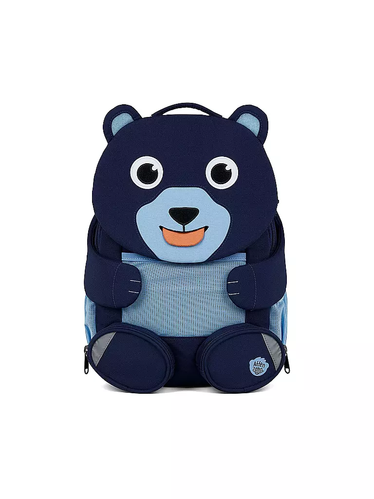 AFFENZAHN | Kinder Rucksack Große Freunde - Bär | dunkelblau