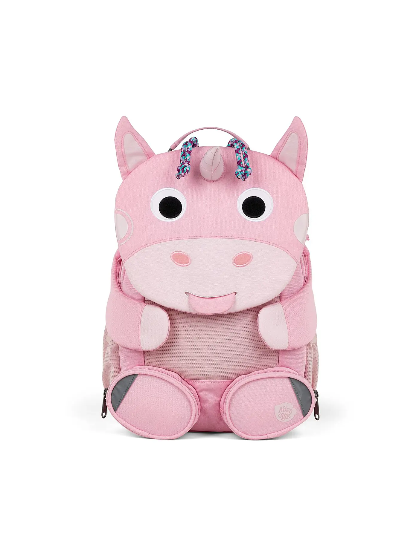 AFFENZAHN | Kinder Rucksack Große Freunde - Einhorn | rosa