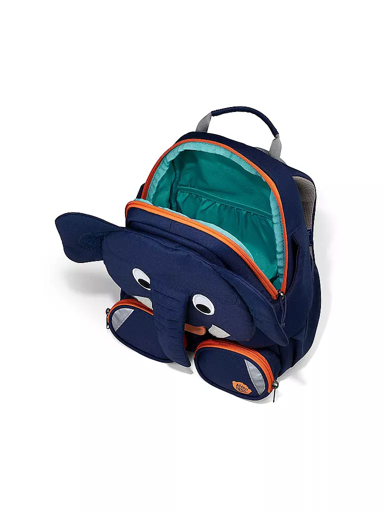 AFFENZAHN | Kinder Rucksack Große Freunde - Elefant | dunkelblau