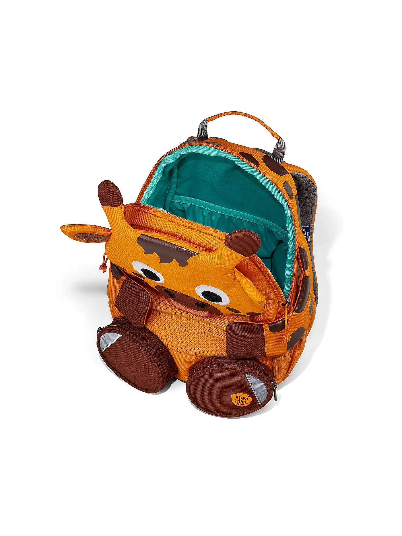 AFFENZAHN | Kinder Rucksack Große Freunde - Giraffe | orange