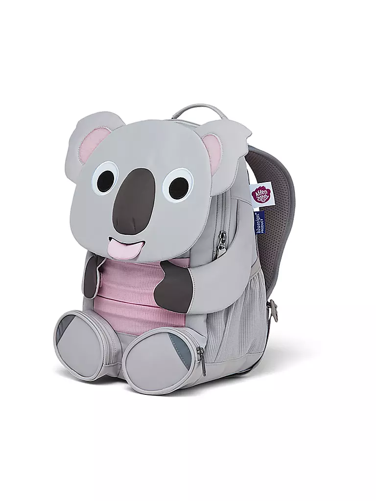 AFFENZAHN | Kinder Rucksack Große Freunde - Koala | grau