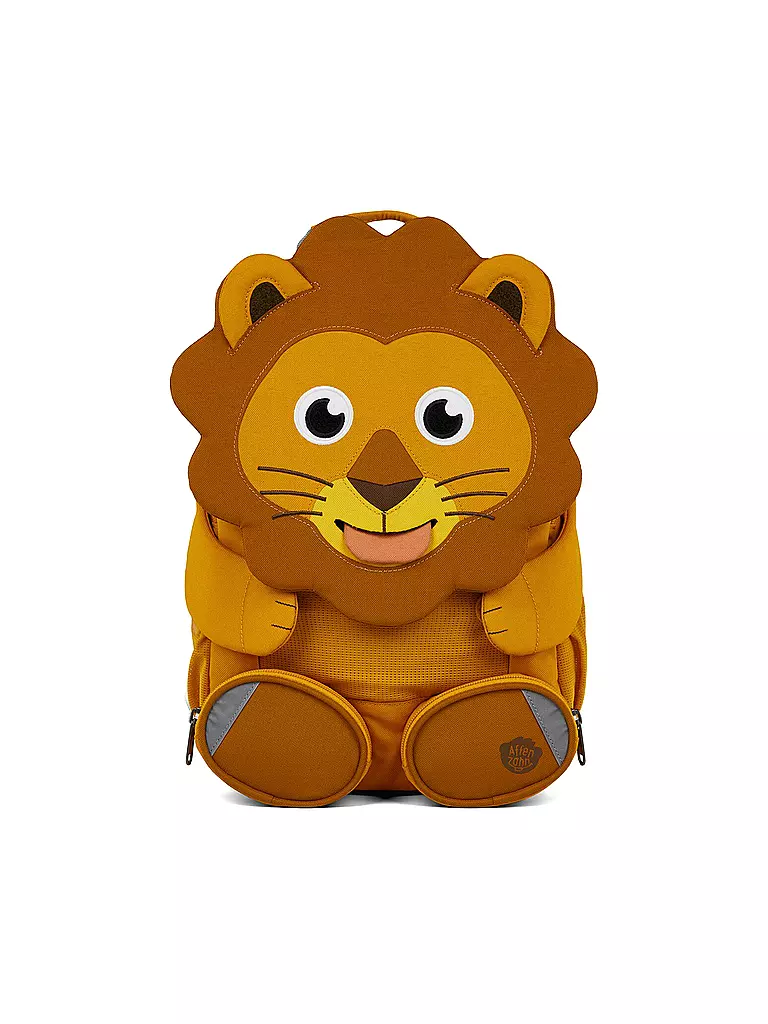 AFFENZAHN | Kinder Rucksack Große Freunde - Löwe | orange