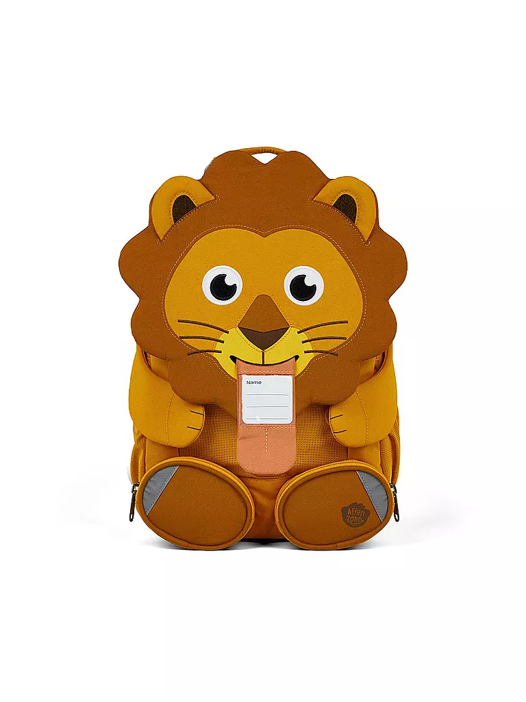 AFFENZAHN | Kinder Rucksack Große Freunde - Löwe | orange