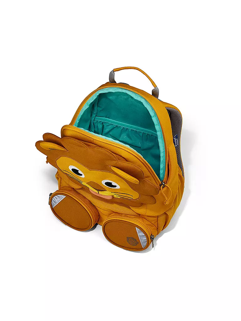 AFFENZAHN | Kinder Rucksack Große Freunde - Löwe | orange