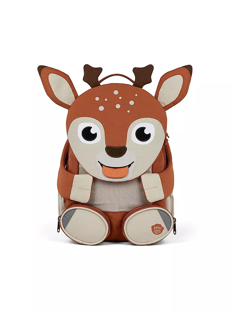 AFFENZAHN | Kinder Rucksack Große Freunde - Reh | braun