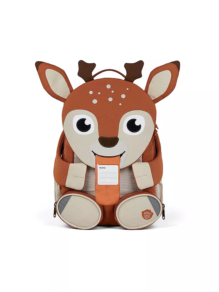 AFFENZAHN | Kinder Rucksack Große Freunde - Reh | orange