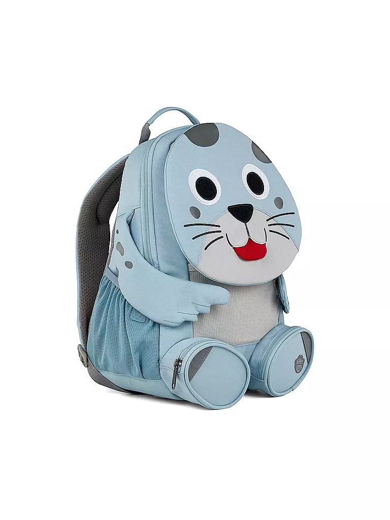 AFFENZAHN | Kinder Rucksack Große Freunde - Robbe | hellblau
