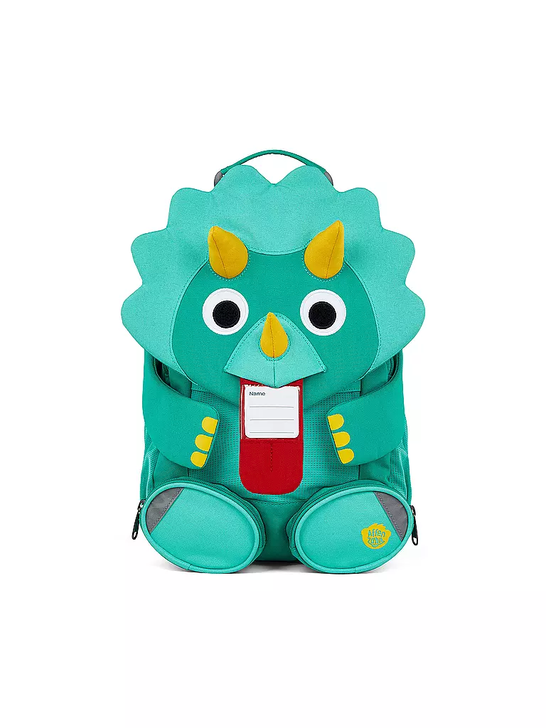 AFFENZAHN | Kinder Rucksack Großer Freund -  Dinosaurier | türkis
