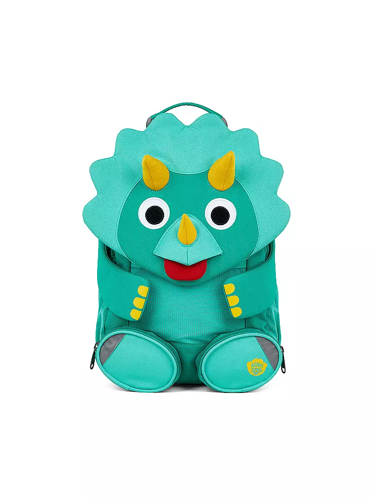 AFFENZAHN | Kinder Rucksack Großer Freund -  Dinosaurier | türkis
