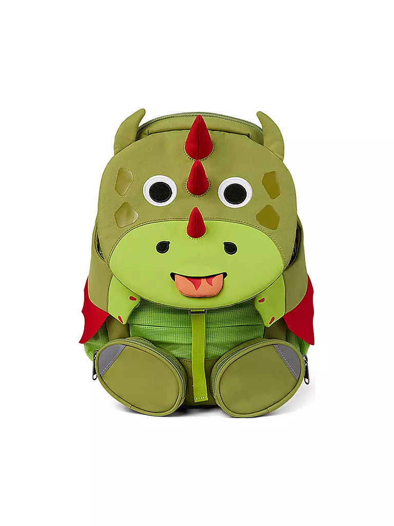 AFFENZAHN | Kinder Rucksack Großer Freund - Drache | grün