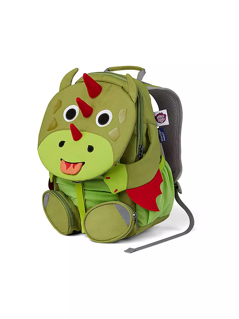 AFFENZAHN | Kinder Rucksack Großer Freund - Drache | grün