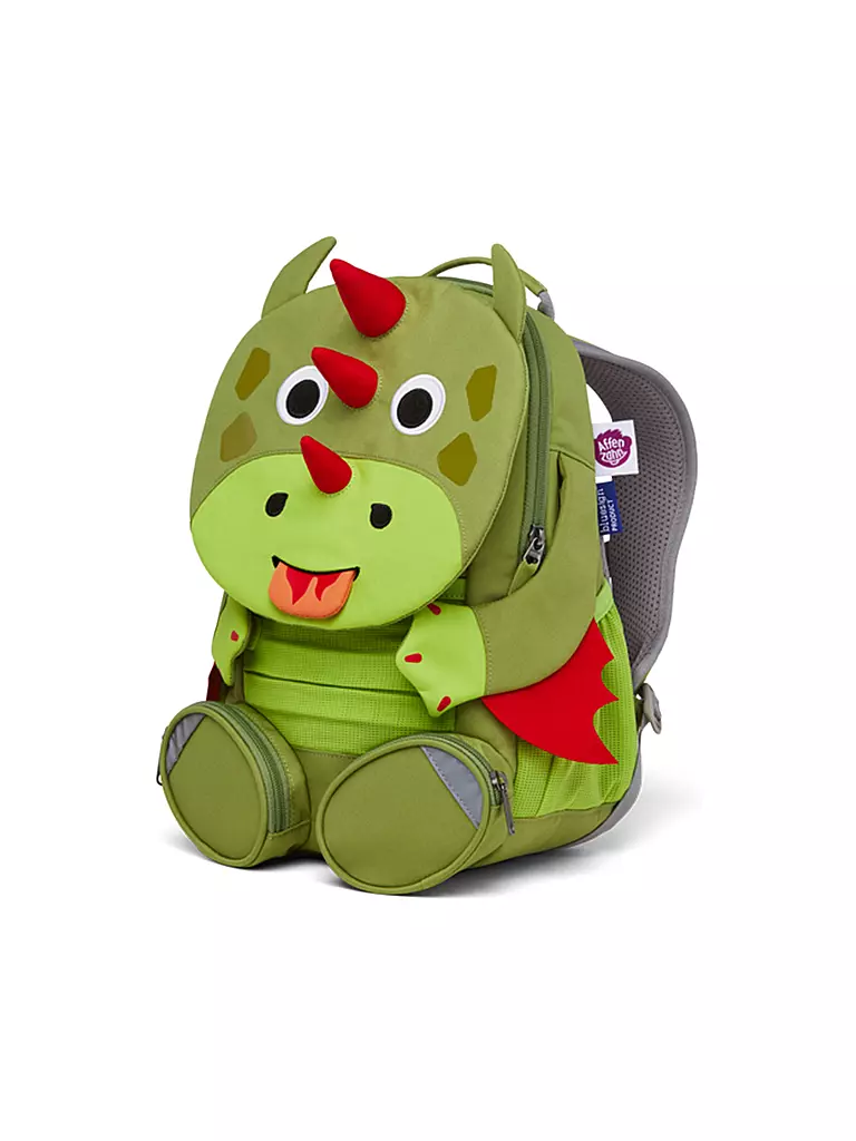 AFFENZAHN | Kinder Rucksack Großer Freund - Drache | grün