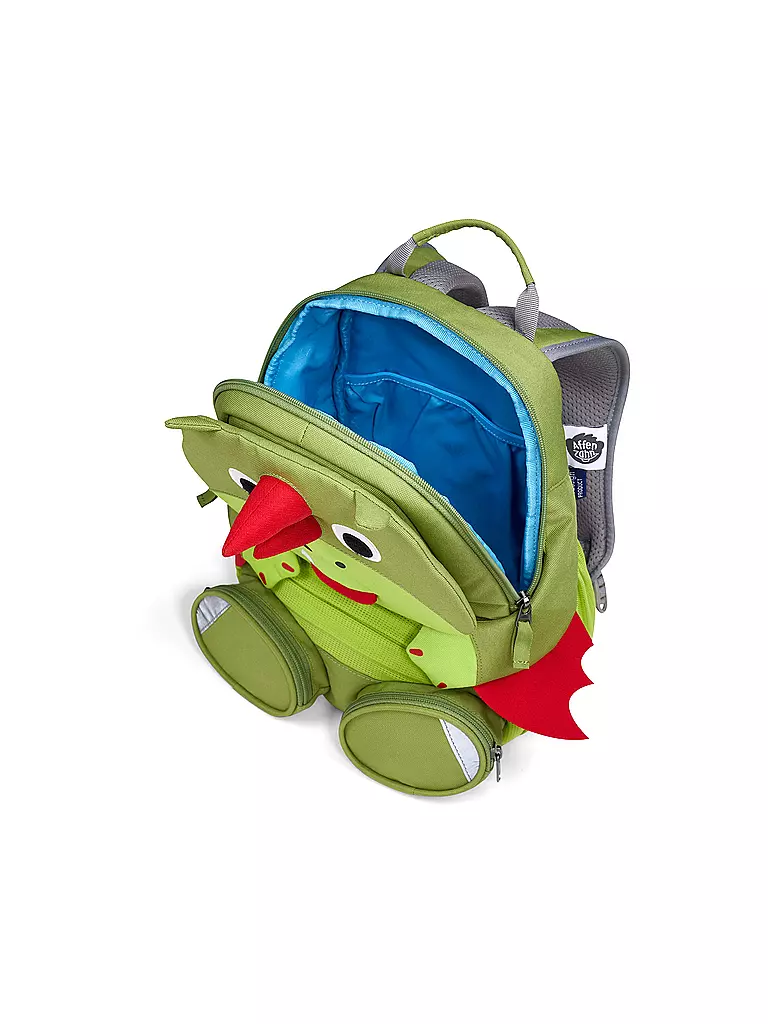 AFFENZAHN | Kinder Rucksack Großer Freund - Drache | blau