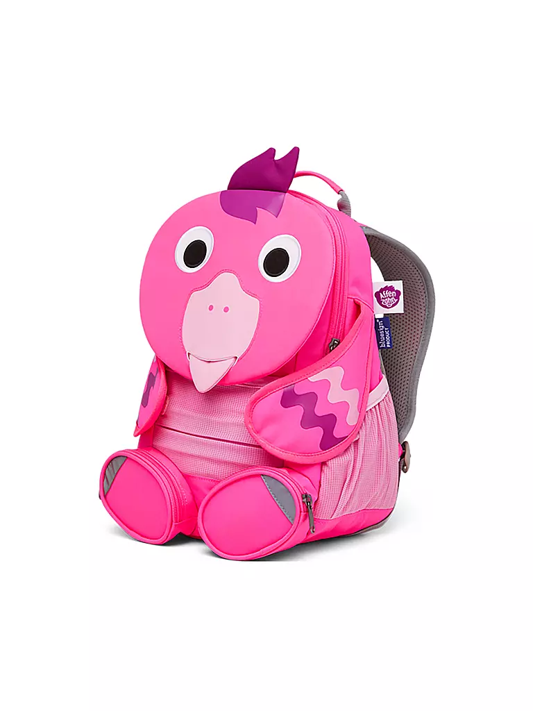 AFFENZAHN | Kinder Rucksack Großer Freund - Flamingo | pink