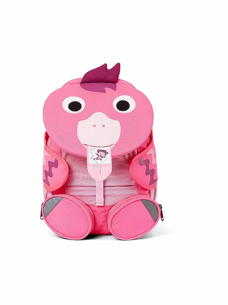 AFFENZAHN | Kinder Rucksack Großer Freund - Flamingo | pink