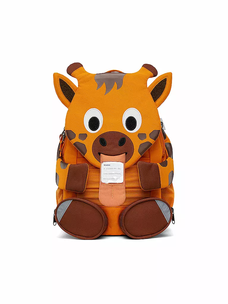 AFFENZAHN | Kinder Rucksack Großer Freund - Giraffe | grün