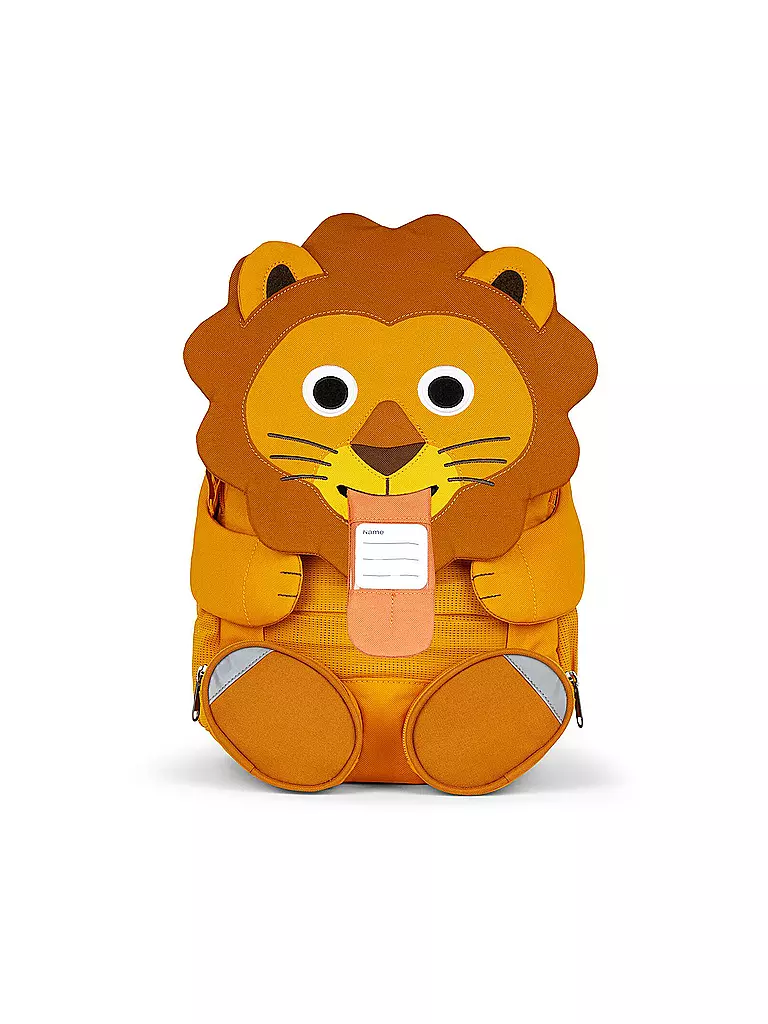 AFFENZAHN | Kinder Rucksack Großer Freund - Löwe | blau