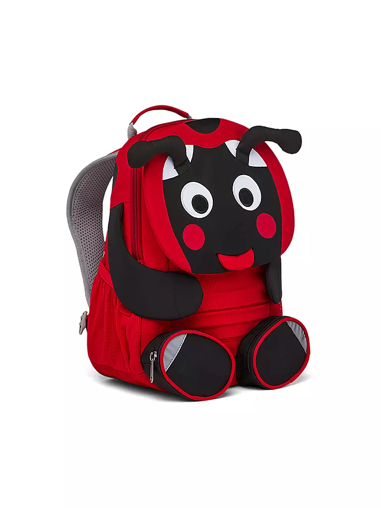 AFFENZAHN | Kinder Rucksack Großer Freund - Marienkäfer | blau