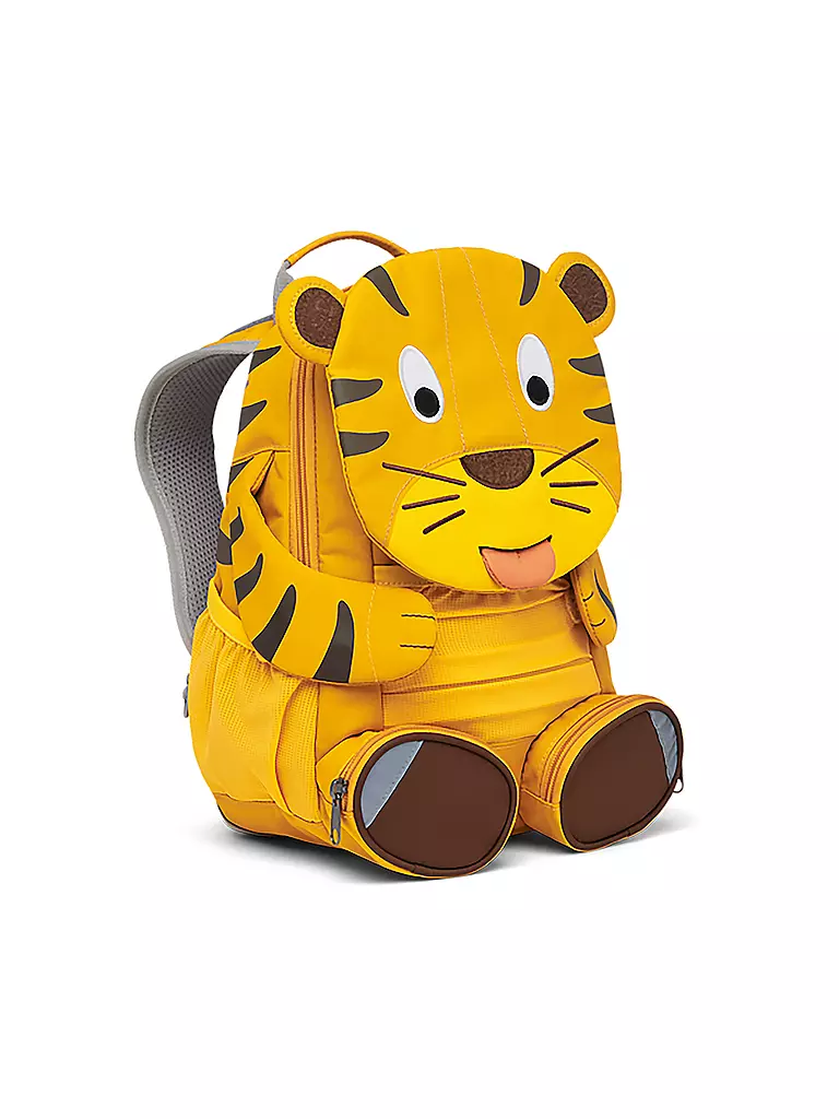 AFFENZAHN | Kinder Rucksack Großer Freund - Tiger | gelb