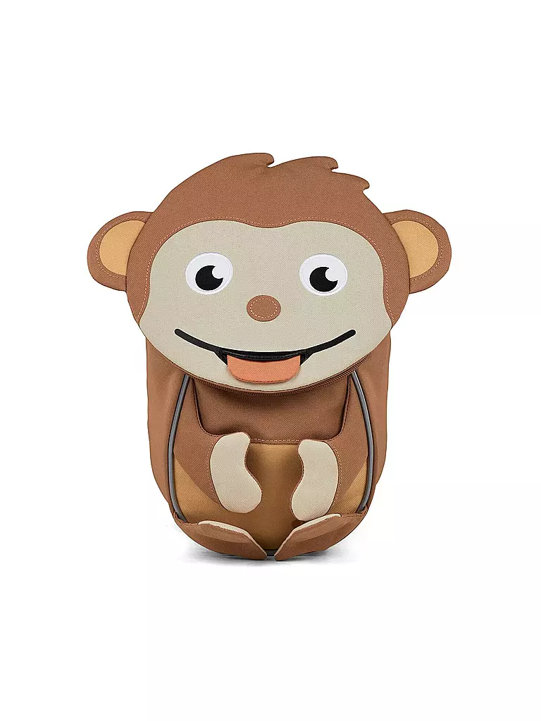 AFFENZAHN | Kinder Rucksack Kleine Freunde - Affe | braun