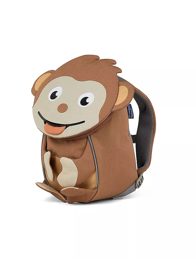 AFFENZAHN | Kinder Rucksack Kleine Freunde - Affe | braun
