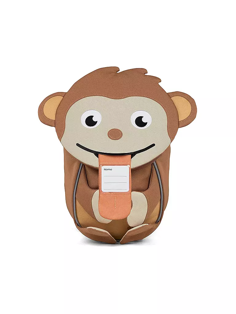 AFFENZAHN | Kinder Rucksack Kleine Freunde - Affe | braun