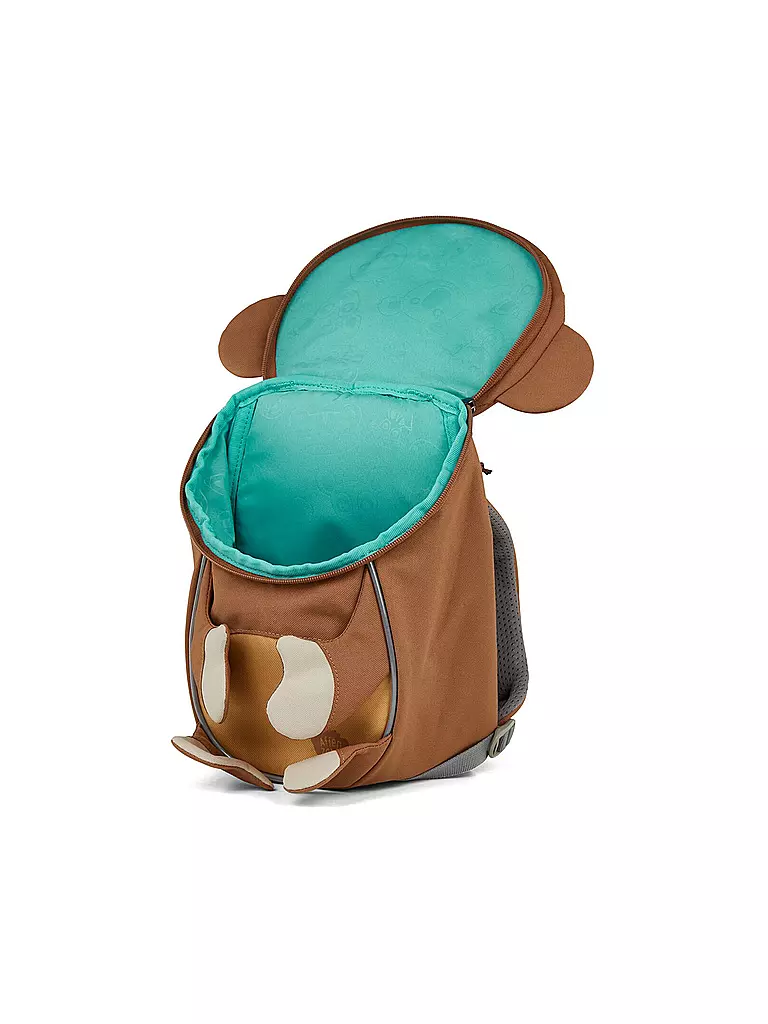 AFFENZAHN | Kinder Rucksack Kleine Freunde - Affe | braun