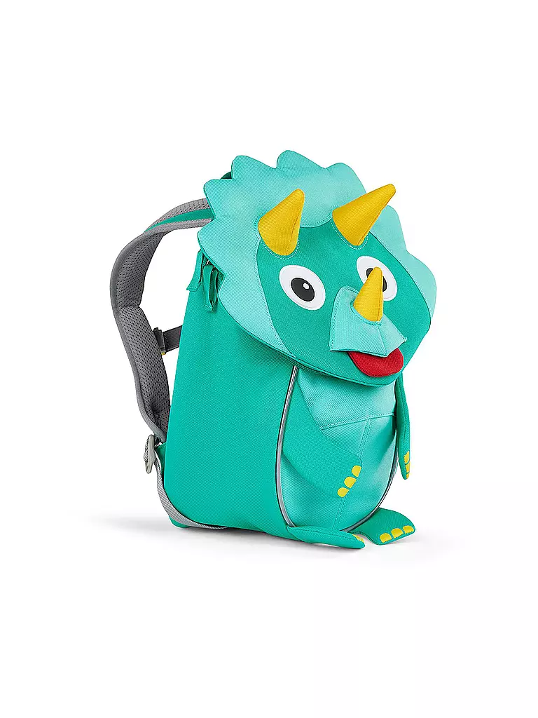 AFFENZAHN | Kinder Rucksack Kleine Freunde - Dinosaurier | grün